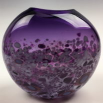 Tulip Vase (Purple) by Lisa Samphire at The Avenue Gallery, a contemporary fine art gallery in Victoria, BC, Canada.