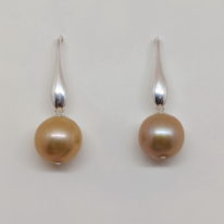 Freshwater Pearl and Sterling Silver Earrings by Val Nunns at The Avenue Gallery, a contemporary art gallery in Victoria BC., Canada