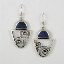 Spiral Earrings by Brenda Roy at The Avenue Gallery, a contemporary fine art gallery in Victoria, BC, Canada.