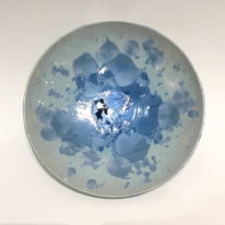 Blue Bowl #448 by Bill Boyd at The Avenue Gallery, a contemporary fine art gallery in Victoria, BC, Canada.