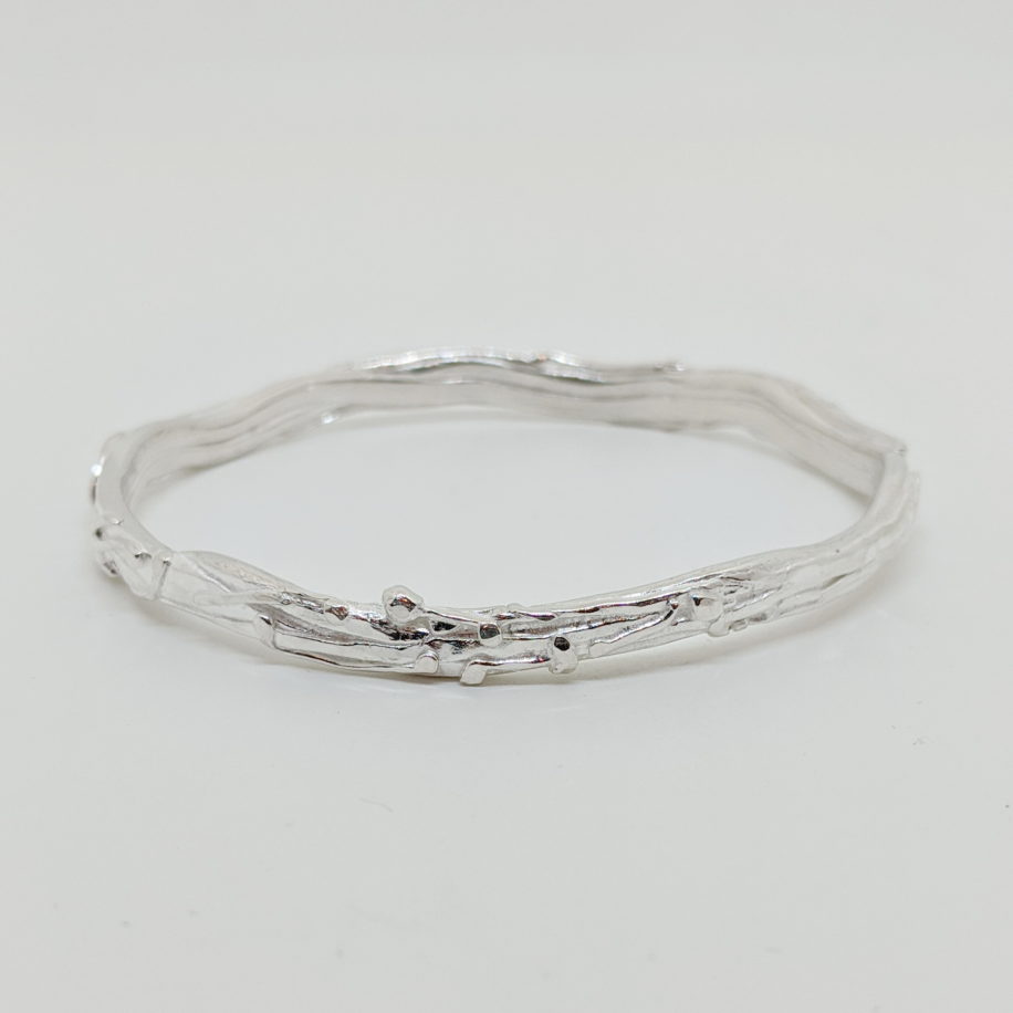 Bark Bangle (Large) by A & R Jewellery at The Avenue Gallery
