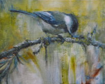 The Early Bird by Tanya Bone at The Avenue Gallery, a contemporary art gallery in Victoria BC., Canada.