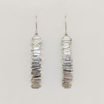 Long Rectangular Bark Earrings by A & R Jewellery at The Avenue Gallery, a contemporary fine art gallery in Victoria, BC, Canada.