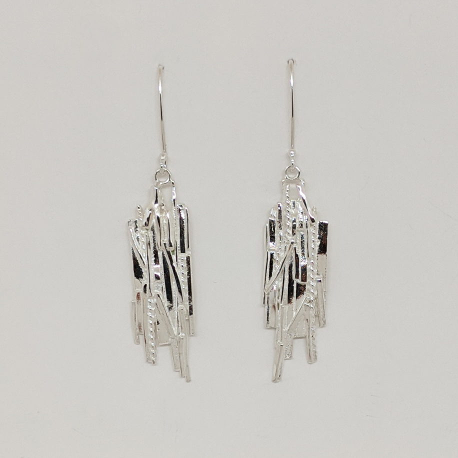 Bark Earrings, Medium by A & R Jewellery at The Avenue Gallery, a contemporary fine art gallery in Victoria, BC, Canada.