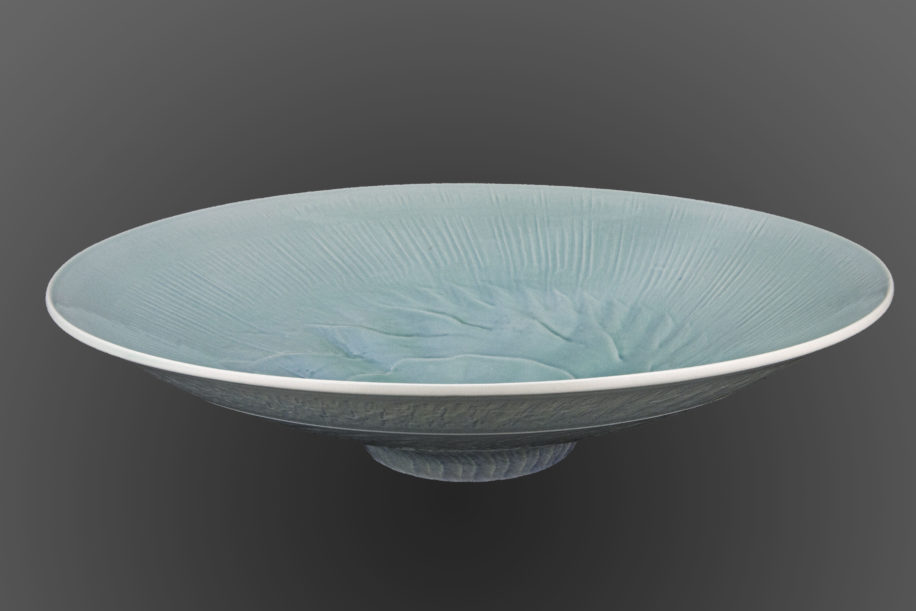 Celadon Translucent Bowl by Derek Kasper at The Avenue Gallery, a contemporary fine art gallery in Victoria, BC, Canada.