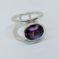 5.5ct Amethyst Band Ring by A & R Jewellery at The Avenue Gallery, a contemporary fine art gallery in Victoria, BC, Canada.