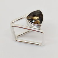 Smoky Quartz Book Ring by A & R Jewellery at The Avenue Gallery, a contemporary fine art gallery in Victoria, BC, Canada.