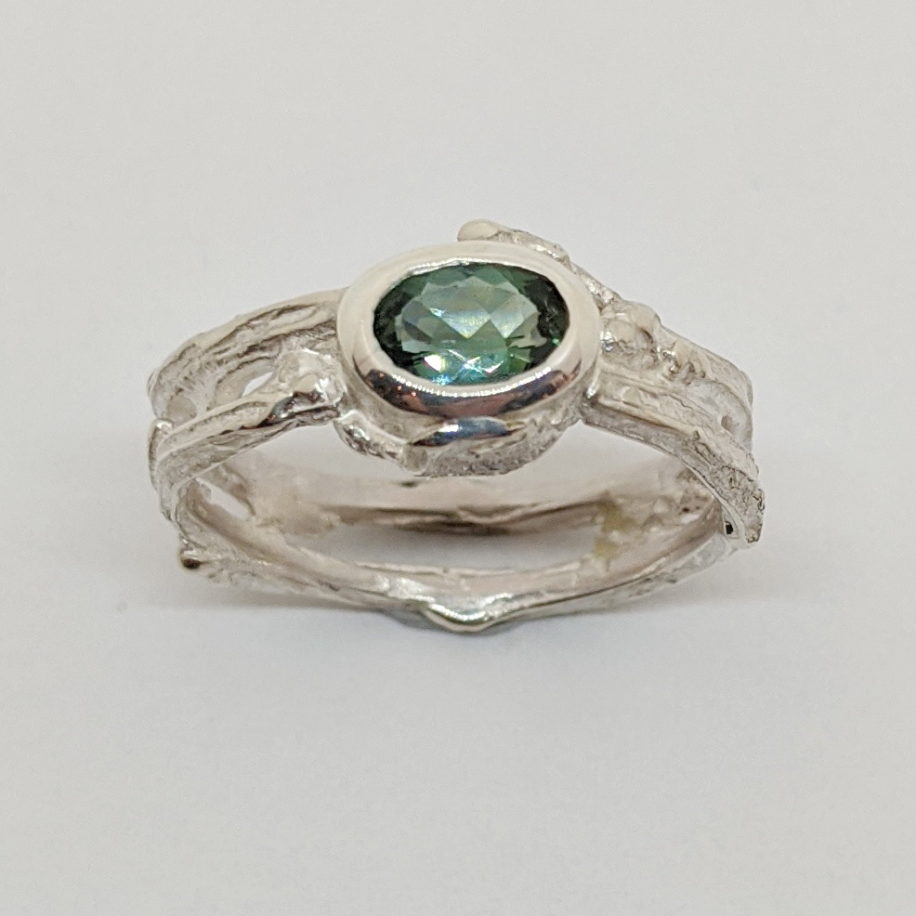 Silver & Tourmaline Ring by Andrea Russell at The Avenue Gallery, a contemporary fine art gallery in Victoria, BC, Canada.