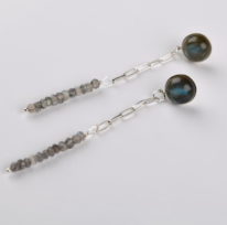 Lab Line Earrings by LULU B Designs at The Avenue Gallery, a contemporary fine art gallery in Victoria, BC, Canada.