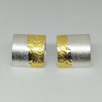 Canvas Earrings by Andrea Roberts at The Avenue Gallery, a contemporary fine art gallery in Victoria, BC, Canada.