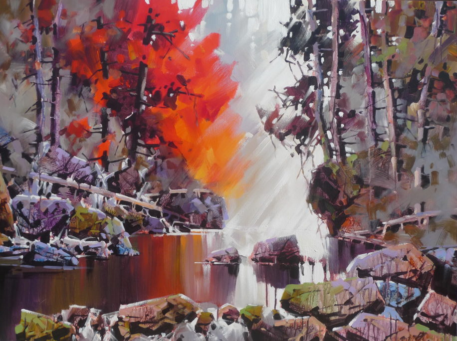 Beautiful Stream by Bi Yuan Cheng at The Avenue Gallery, a contemporary fine art gallery in Victoria, BC, Canada.
