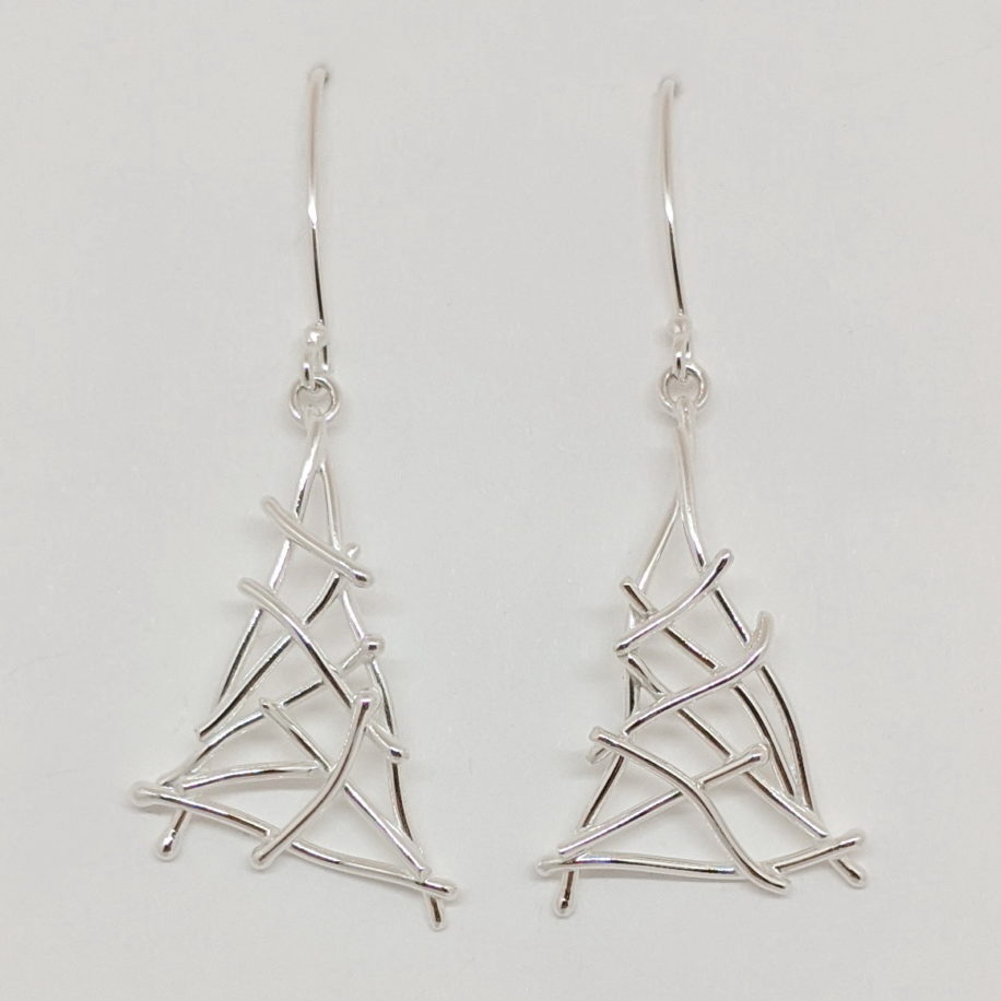 Twig Earrings by A & R Jewellery at The Avenue Gallery, a contemporary fine art gallery in Victoria, BC, Canada.