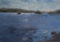 Into The Moonlight by Maria Josenhans at The Avenue Gallery, a contemporary fine art gallery in Victoria, BC, Canada.