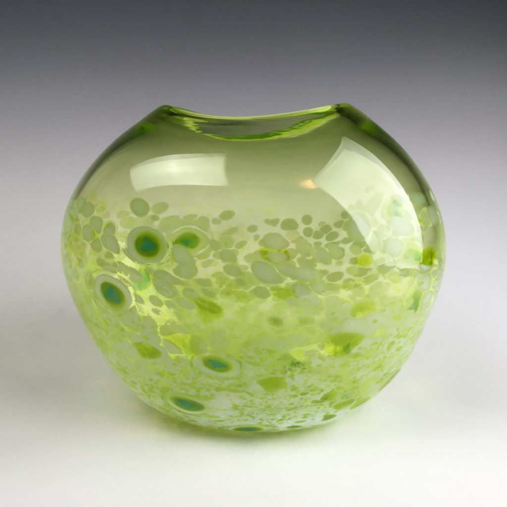 Tulip Vase (Lime) by Lisa Samphire at The Avenue Gallery, a contemporary fine art gallery in Victoria, BC, Canada.