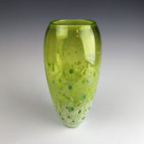 Lily Vase - Large (Lime) by Lisa Samphire at The Avenue Gallery, a contemporary fine art gallery in Victoria, BC, Canada.