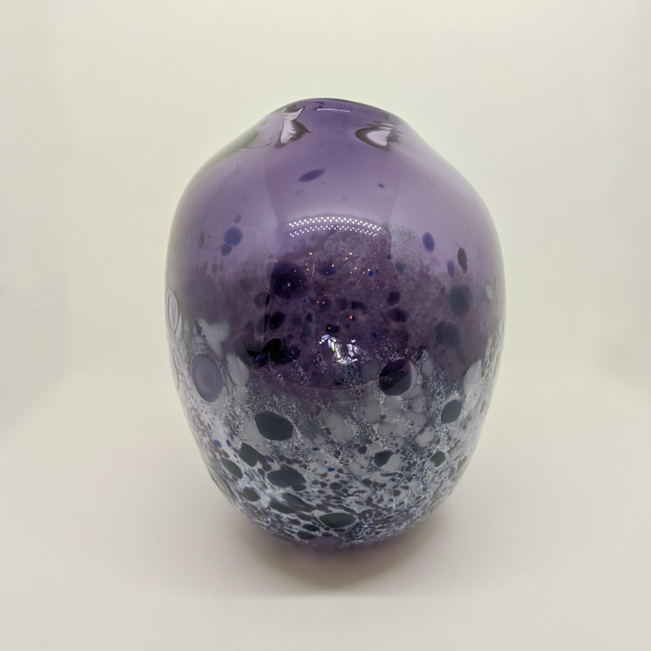 Tulip Vase - Blue/Purple by Lisa Samphire at The Avenue Gallery, a contemporary art gallery in Victoria, BC, Canada.