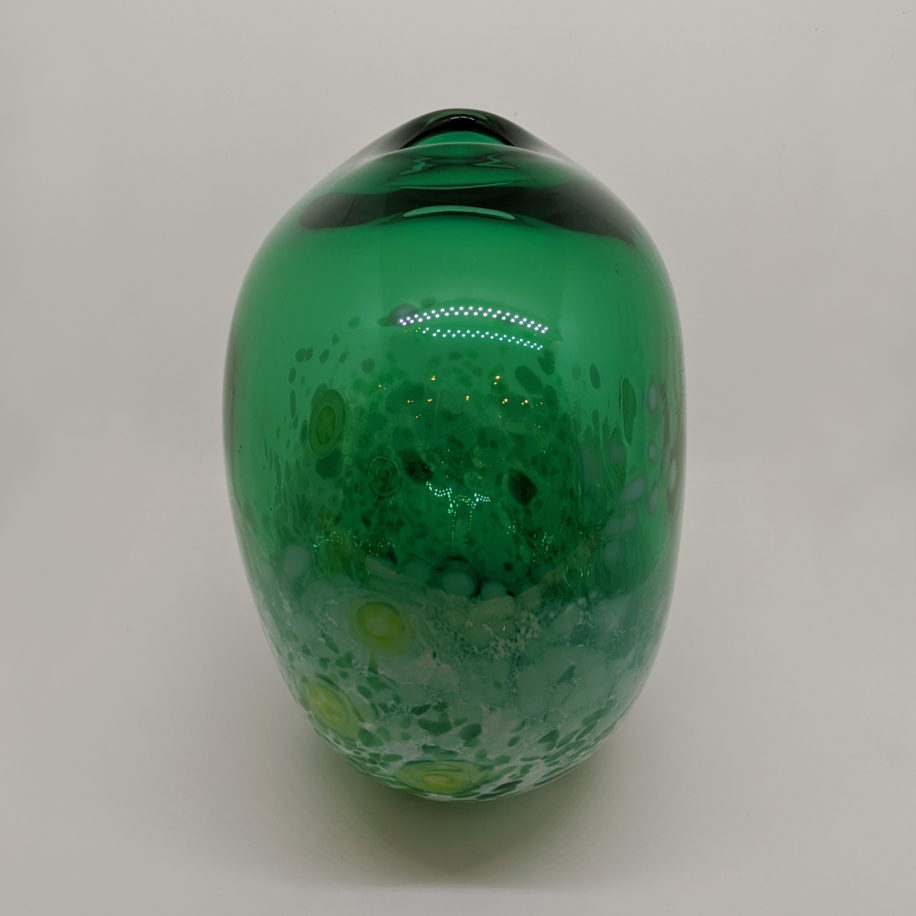 Tulip Vase - Green by Lisa Samphire at The Avenue Gallery, a contemporary art gallery in Victoria, BC, Canada