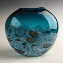 Tulip Vase - Teal by Lisa Samphire at The Avenue Gallery, a contemporary art gallery in Victoria, BC, Canada