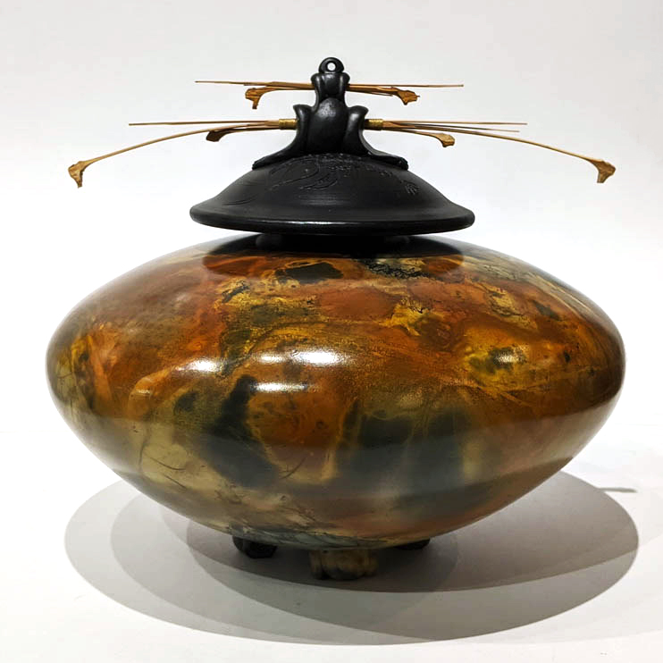 Large Oval Vase with Double Top by Geoff Searle at The Avenue Gallery, a contemporary fine art gallery in Victoria, BC, Canada