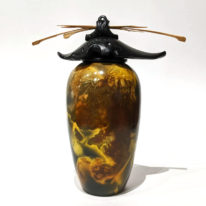 Medium Tall Vase with Top by Geoff Searle at The Avenue Gallery, a contemporary fine art gallery in Victoria, BC, Canada