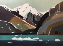 Approaching Glacier Bay by Lorna Dockstader at The Avenue Gallery, a contemporary fine art gallery in Victoria, BC, Canada.