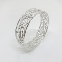 Twig Bangle (Medium) by A & R Jewellery at The Avenue Gallery, a contemporary fine art gallery in Victoria, BC, Canada.
