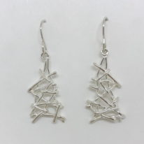Twig Triangle Earrings by A & R Jewellery at The Avenue Gallery, a contemporary fine art gallery in Victoria, BC, Canada.