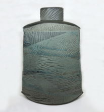 Turquoise Ocean Vase by Sandra Dolph at The Avenue Gallery, a contemporary fine art gallery in Victoria, BC, Canada.