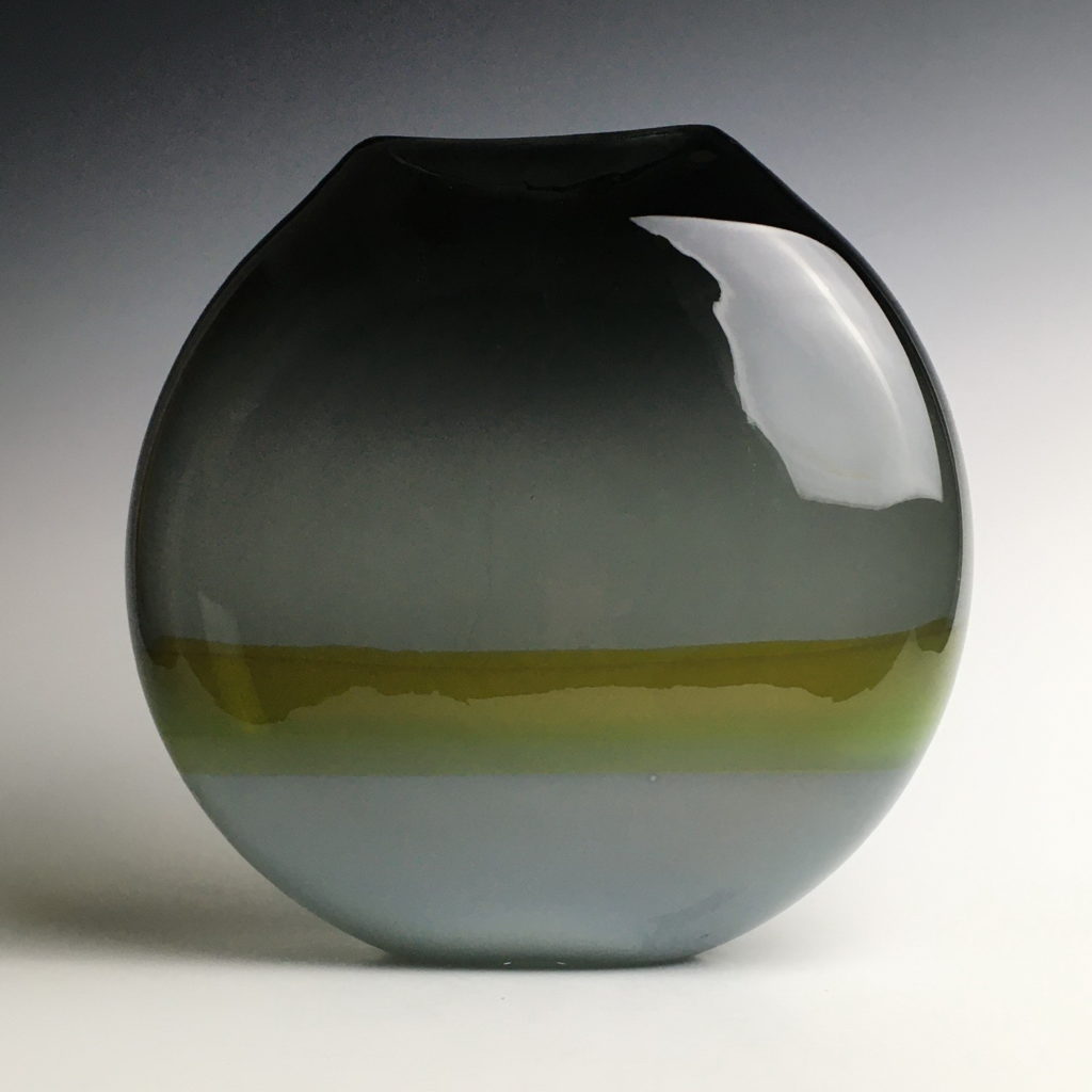 Landscape Vase (Grey/Yellow) by Lisa Samphire