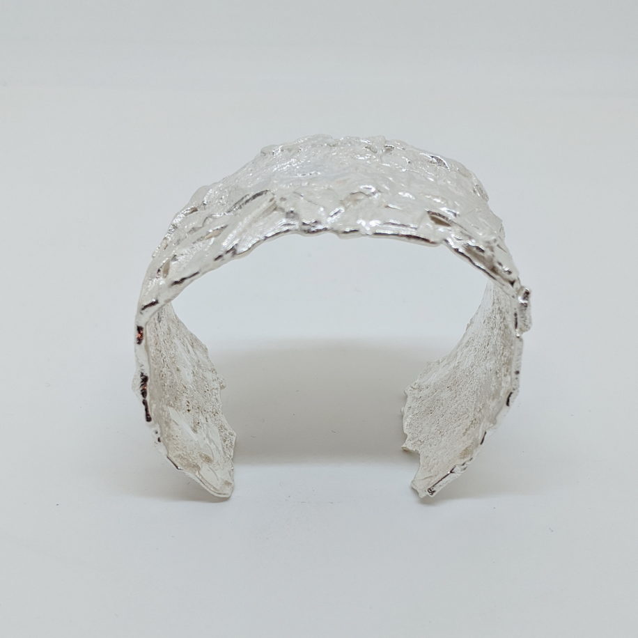 Silver Cuff Bracelet by Barbara Adams at The Avenue Gallery, a contemporary fine art gallery in Victoria, BC, Canada.