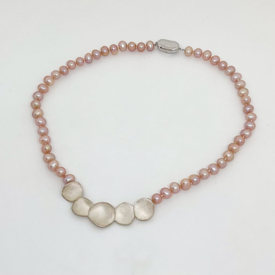 MoonPearl Necklace by Dorothée Rosen at The Avenue Gallery, a contemporary fine art gallery in Victoria, BC, Canada.