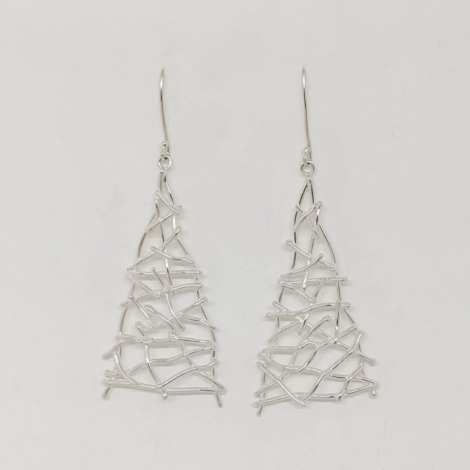 Triangle Twig Earrings by A & R Jewellery at The Avenue Gallery, a contemporary fine art gallery in Victoria, BC, Canada.