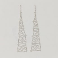 Long Triangle Twig Earrings by A & R Jewellery at The Avenue Gallery, a contemporary fine art gallery in Victoria, BC, Canada.