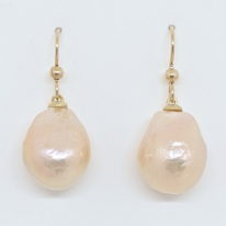 Baroque Pearl & 14kt. Gold-Fill Earrings by Val Nunns at The Avenue Gallery, a contemporary fine art gallery in Victoria, BC, Canada.