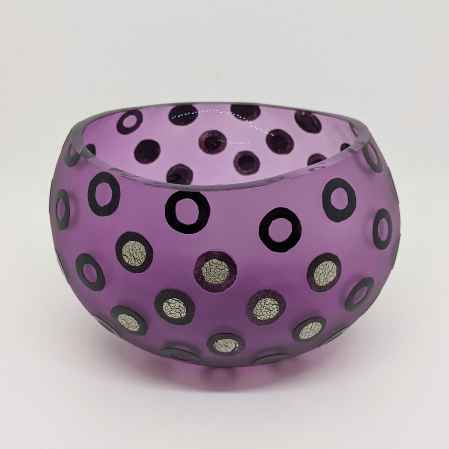 African Basket Bowl (Amethyst) by Naoko Takenouchi at The Avenue Gallery, a contemporary fine art gallery in Victoria, BC, Canada.