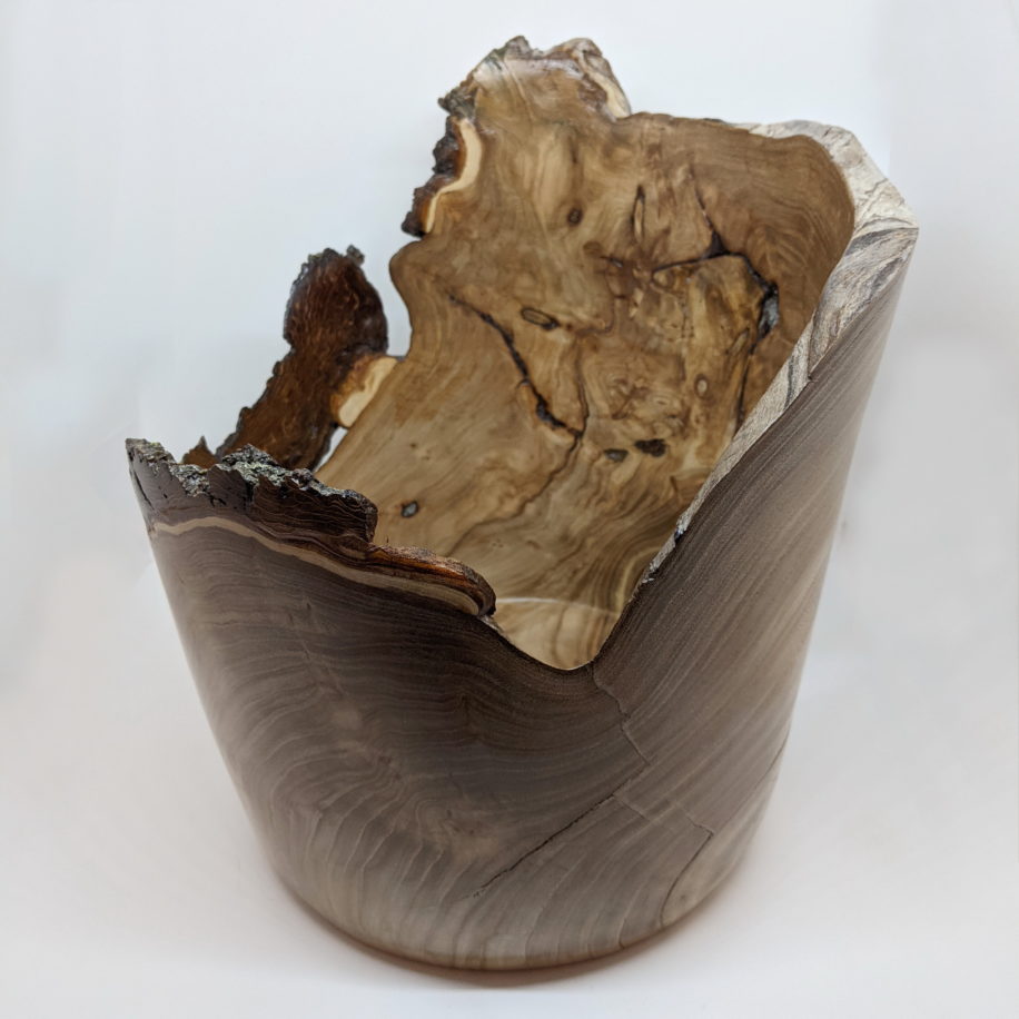 Chinese Elm Vessel by Laurie Ward at The Avenue Gallery, a contemporary fine art gallery in Victoria, BC, Canada.