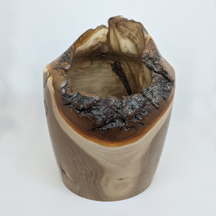 Chinese Elm Closed Vessel by Laurie Ward at The Avenue Gallery, a contemporary fine art gallery in Victoria, BC, Canada.