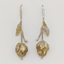 Seed Pod & Tiny Leaf Earrings by Darlene Letendre at The Avenue Gallery, a contemporary fine art gallery in Victoria, BC, Canada.