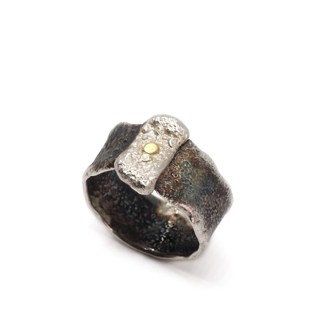 Rectangle Button Ring by ARTYRA Studio at The Avenue Gallery, a contemporary fine art gallery in Victoria, BC, Canada.