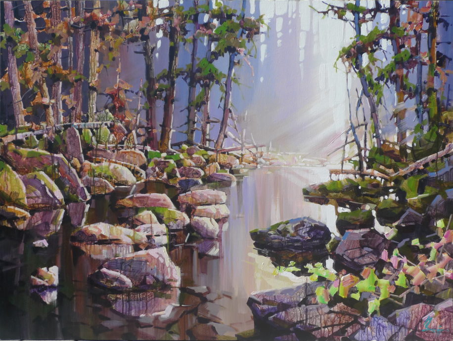 Stone's River by Bi Yuan Cheng at The Avenue Gallery, a contemporary fine art gallery in Victoria, BC, Canada.