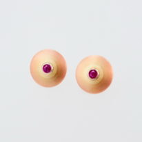 Pink Sapphire Stud Earrings by Bayot Heer at The Avenue Gallery, a contemporary fine art gallery in Victoria, BC, Canada.