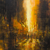 Robson Street by William Liao at The Avenue Gallery, a contemporary fine art gallery in Victoria, BC, Canada