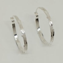 Small Bark Hoop Earrings by A & R Jewellery at The Avenue Gallery, a contemporary fine art gallery in Victoria, BC, Canada.