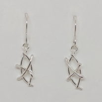 Small Marquise-Shaped Twig Earrings by A & R Jewellery at The Avenue Gallery, a contemporary fine art gallery in Victoria, BC, Canada.