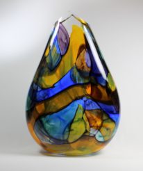 Stained Glass Vase by Guy Hollington at The Avenue Gallery, a contemporary fine art gallery in Victoria, BC, Canada.