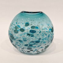 Tulip Vase (Turquoise) by Lisa Samphire at The Avenue Gallery, a contemporary fine art gallery in Victoria, BC, Canada.