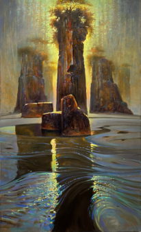 San Josef Bay Sentinels II by Brent Lynch at The Avenue Gallery, a contemporary fine art gallery in Victoria, BC, Canada.