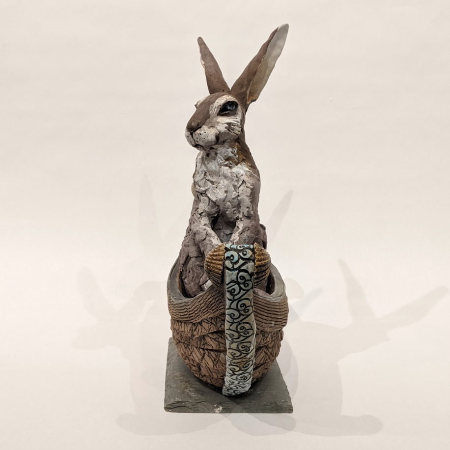 Boating Bunny by Carolyn Houg at The Avenue Gallery, a contemporary fine art gallery in Victoria, BC, Canada.