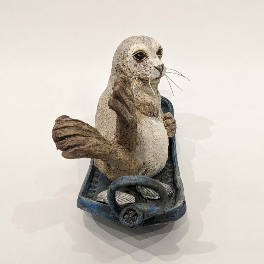 Rocking Seal by Carolyn Houg at The Avenue Gallery, a contemporary fine art gallery in Victoria, BC, Canada.
