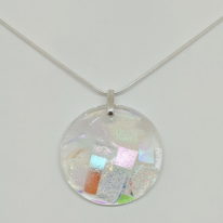 Mosaic Pendant (Domed Round) by Peggy Brackett at The Avenue Gallery, a contemporary fine art gallery in Victoria, BC, Canada.